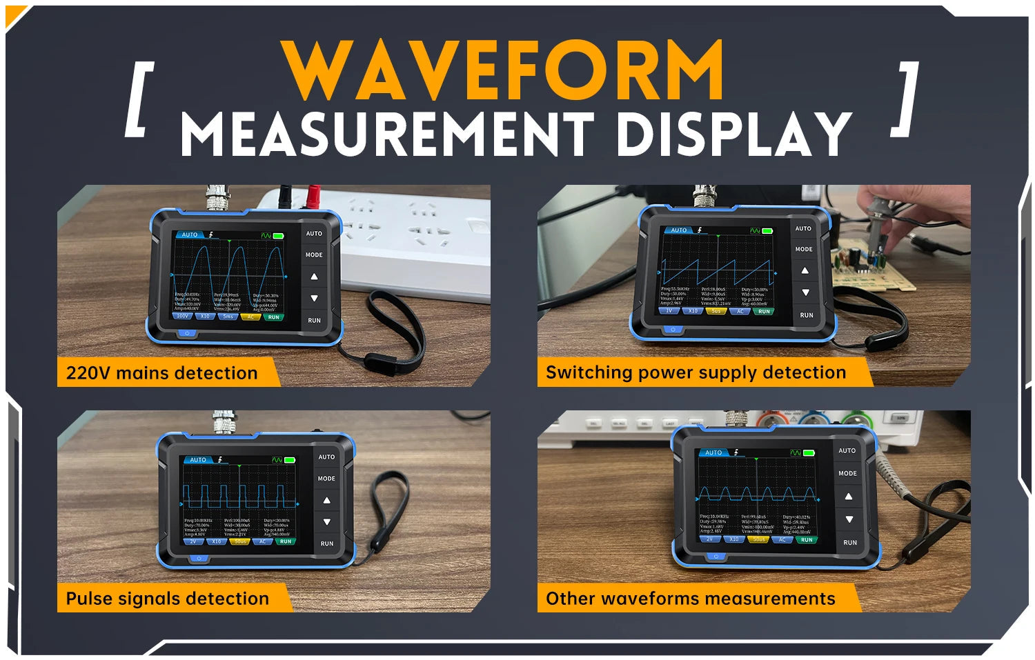 FNIRSI New DSO510 DSO152 DSO153 Mini Handheld Digital 2 IN 1 Oscilloscope Portable 48MS/s 10MHz Bandwidth Electronic Repair Tool Innova Techno