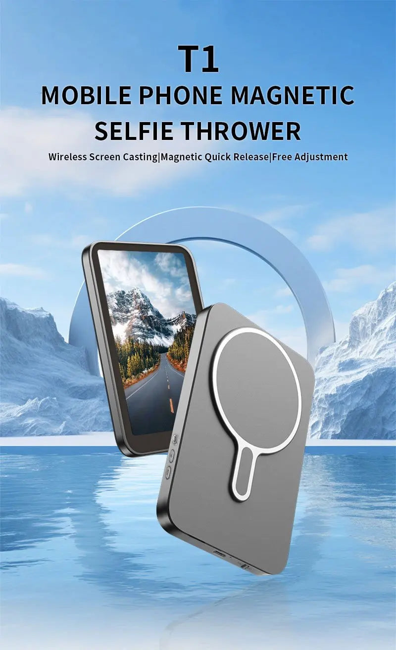 Magnetic Cell Phone Vlog Self Timer Monitor Screen Using Rear Camera Monitor For Live Streaming Creating Content Self-Timer Innova Techno