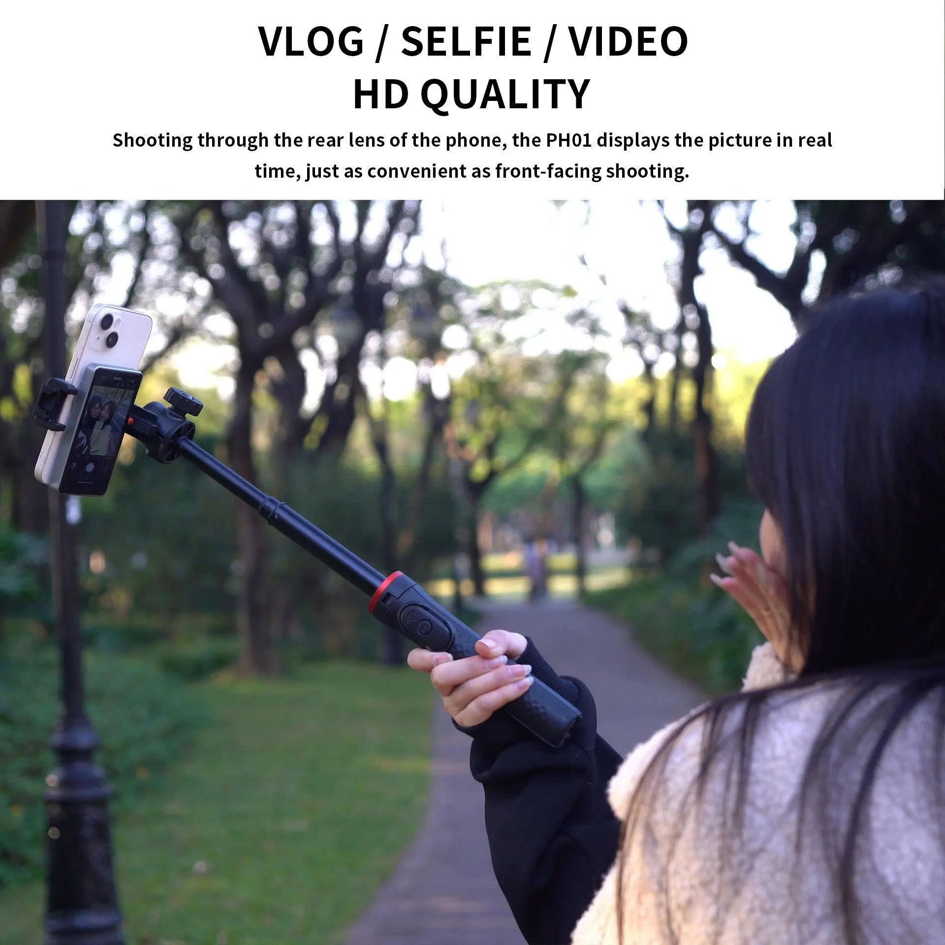 Magnetic Cell Phone Vlog Self Timer Monitor Screen Using Rear Camera Monitor For Live Streaming Creating Content Self-Timer Innova Techno