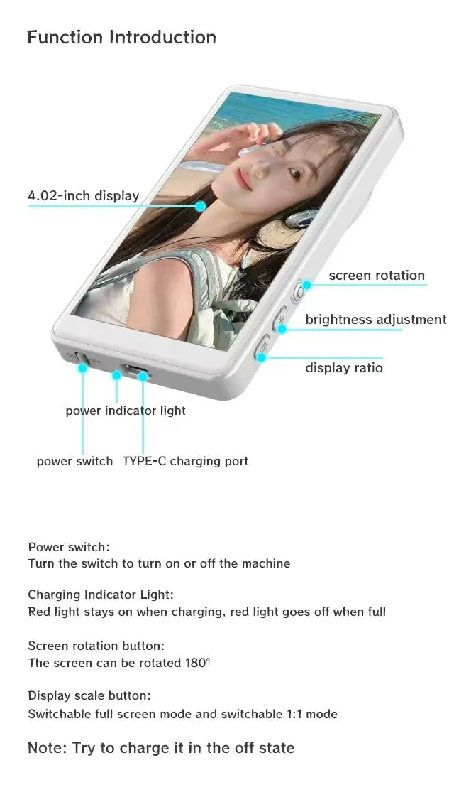 Magnetic Cell Phone Vlog Self Timer Monitor Screen Using Rear Camera Monitor For Live Streaming Creating Content Self-Timer Innova Techno