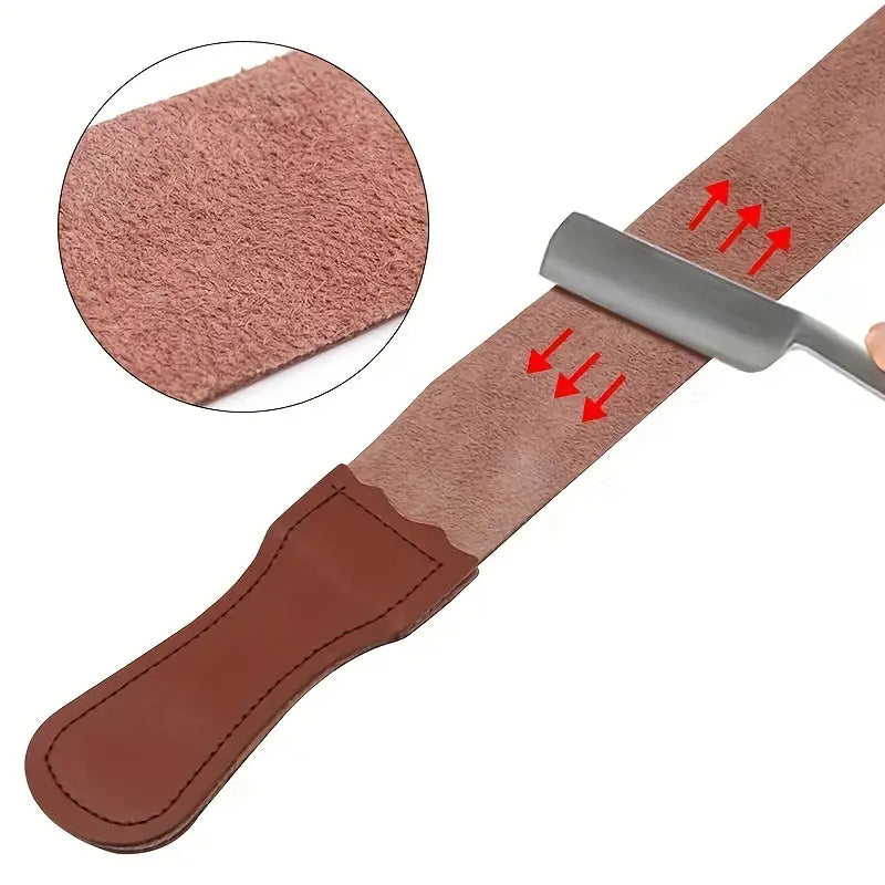 Leather Strop Strap for Barber Razor Sharpener