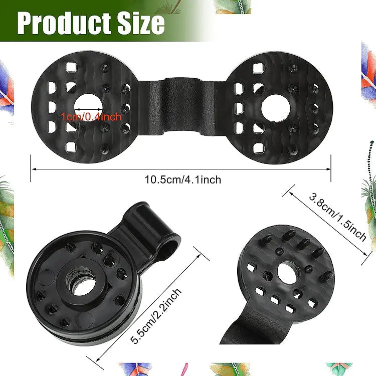 10pcs Round Black Plastic Clips for Shade Netting