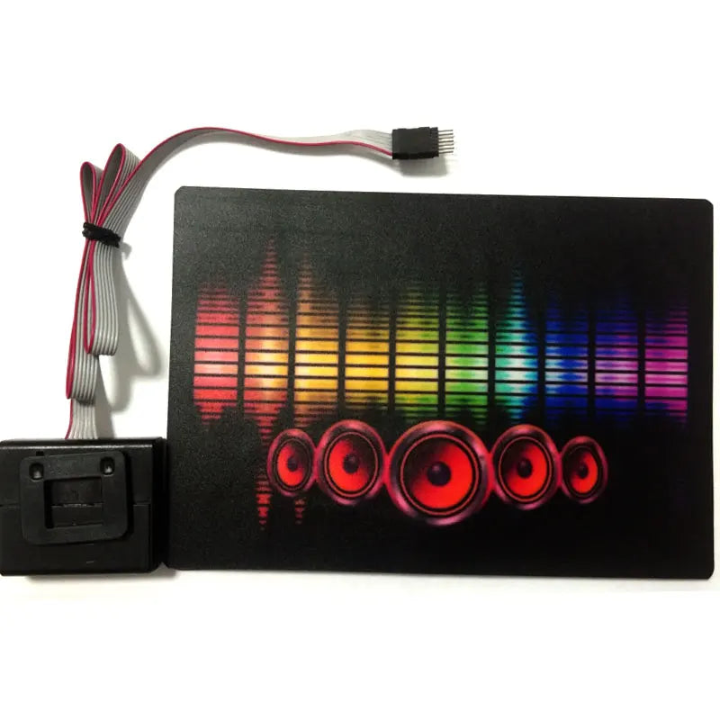 Party Light Up Music El Panel Sound Activated Flashing El Panel T-shirt
