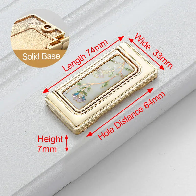NAIERDI 10PCS Antique Ceramic Cabinet Handles Chinese Vintage Drawer Knobs Wardrobe Door Handles European Furniture Handle Innova Techno