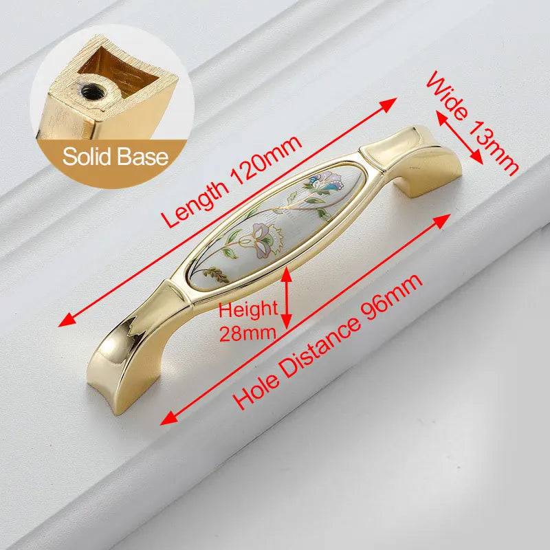 NAIERDI 10PCS Antique Ceramic Cabinet Handles Chinese Vintage Drawer Knobs Wardrobe Door Handles European Furniture Handle Innova Techno