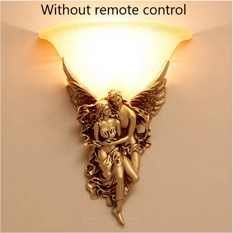 Nordic Modern Wall Lights for Home Bedroom Bedside Lamp Angel Shaped Resin Wall Lamp Europe Style Creative Retro LED Wall Lamps Innova Techno