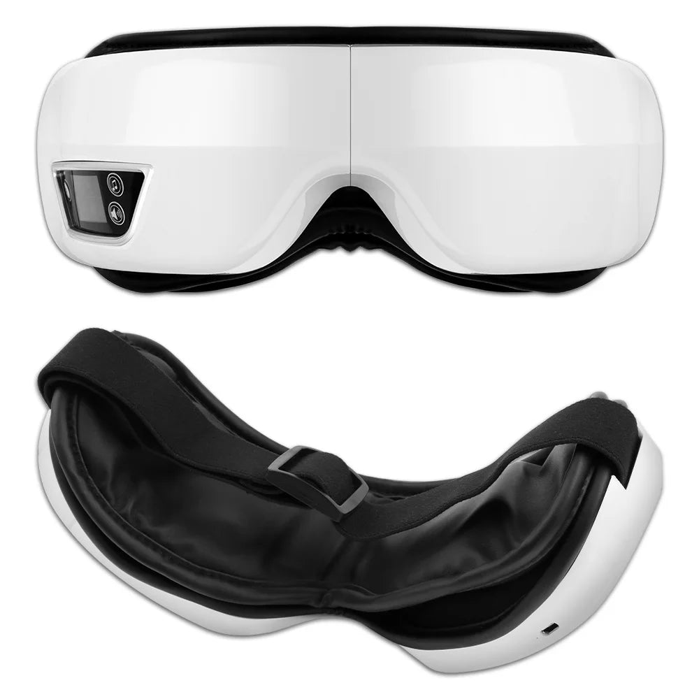 6D Smart Airbag Vibration Eye Massager Eye Care Instrumen Heating Bluetooth Music Relieves Fatigue And Dark Circles With Heat Innova Techno