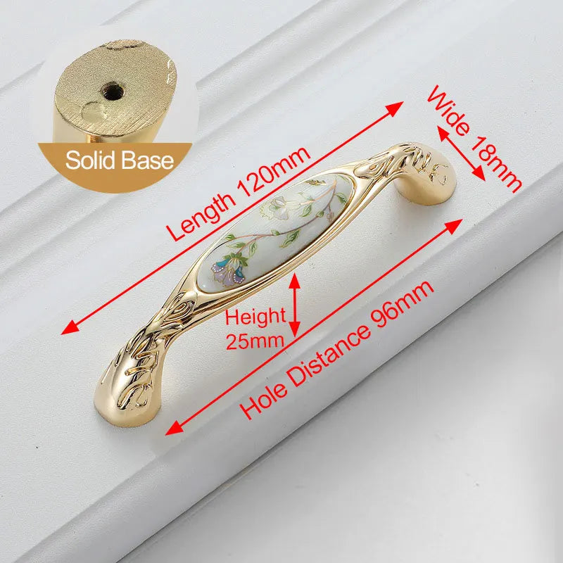 NAIERDI 10PCS Antique Ceramic Cabinet Handles Chinese Vintage Drawer Knobs Wardrobe Door Handles European Furniture Handle Innova Techno