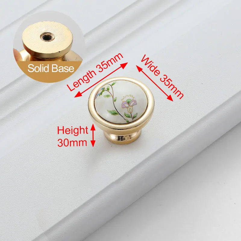NAIERDI 10PCS Antique Ceramic Cabinet Handles Chinese Vintage Drawer Knobs Wardrobe Door Handles European Furniture Handle Innova Techno