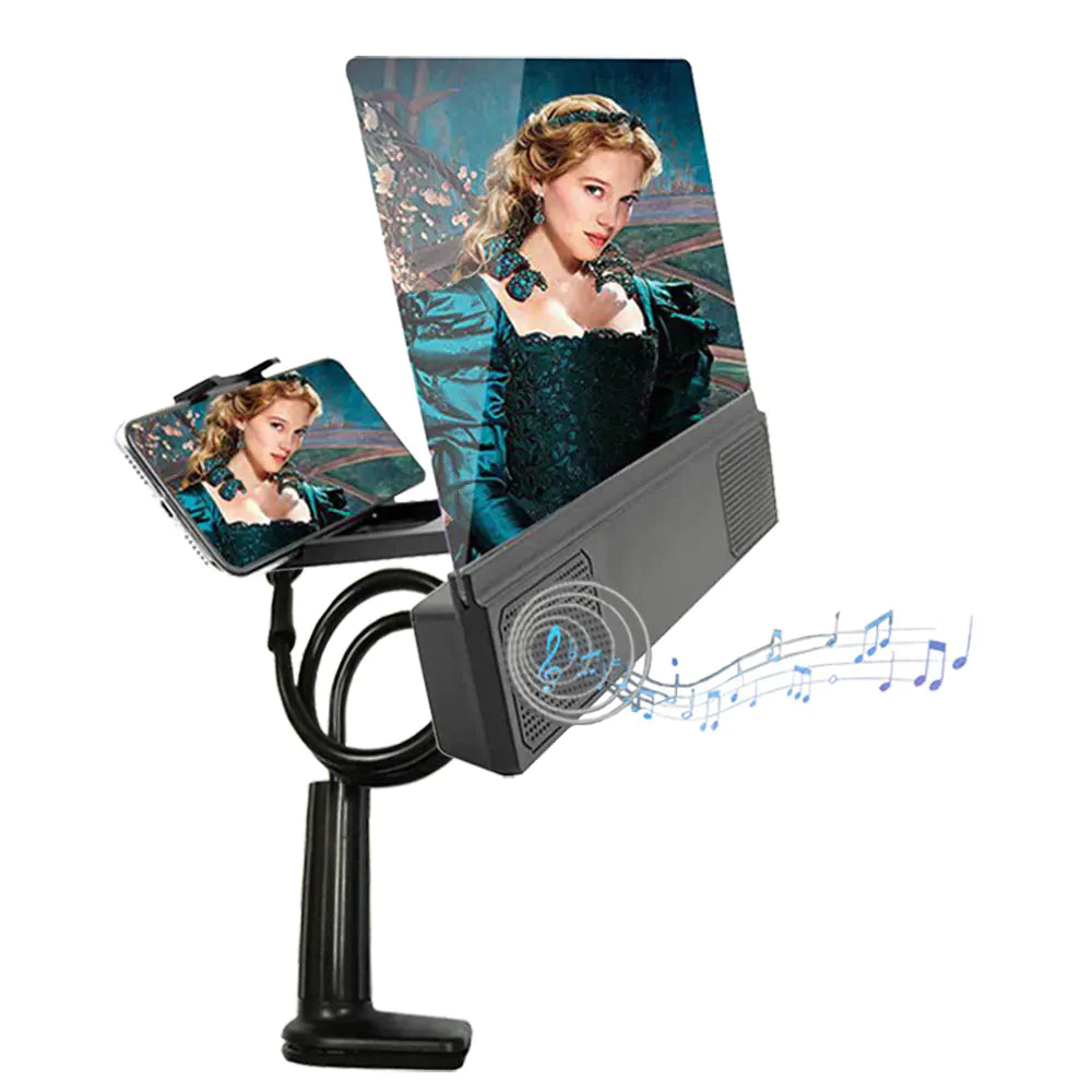 L5 12-Inch HD Phone Screen Magnifier with Speaker Stand