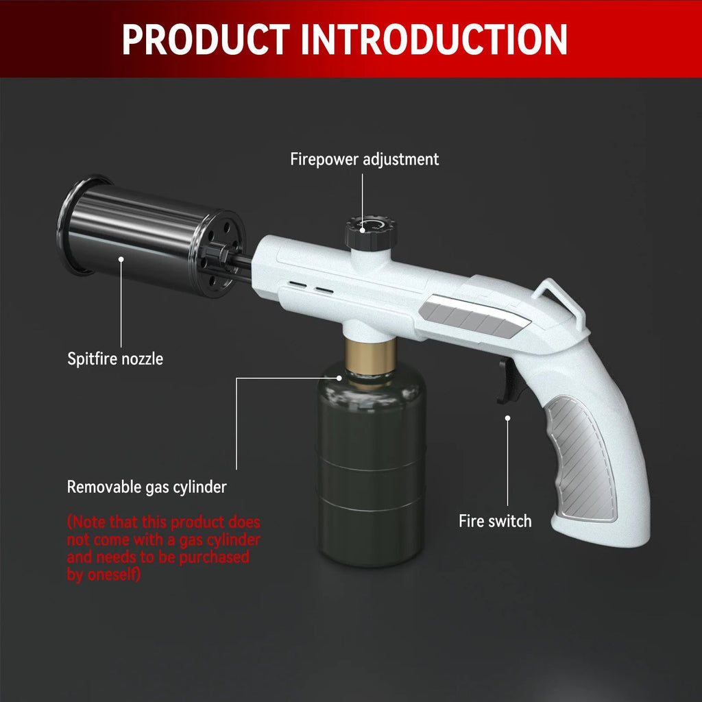 New Metal High Firepower Flamethrower for Outdoor Camping Barbecue Lighter for Outdoor Tools Innova Techno