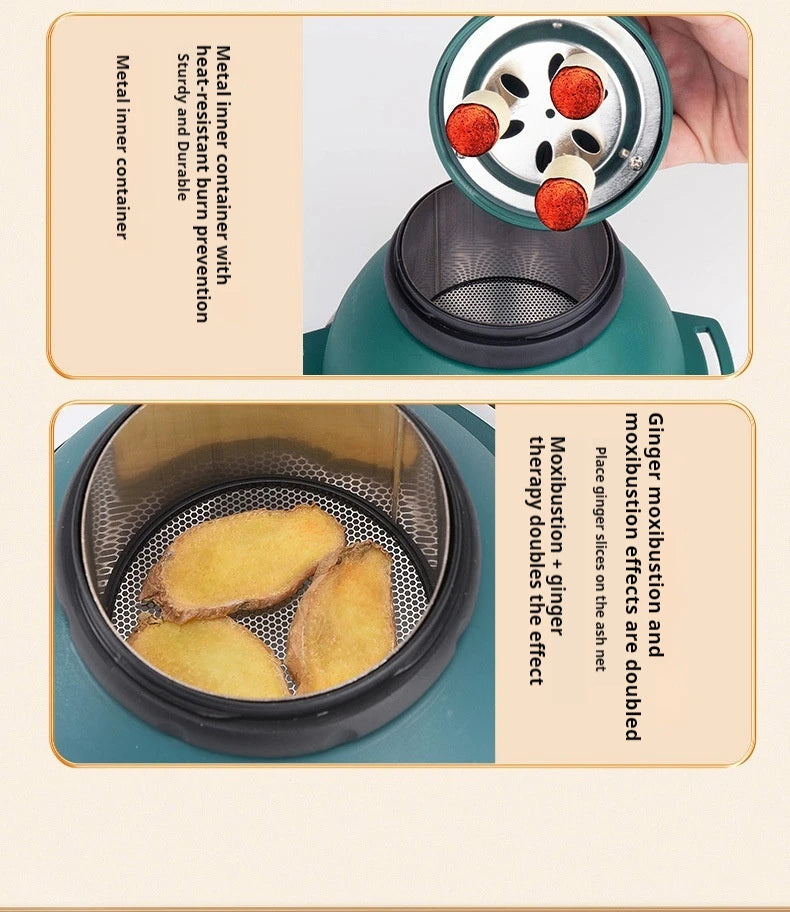 Smokeless Moxibustion Jar Moxibustion Massage Body Lumbar And Abdominal Massage Innova Techno