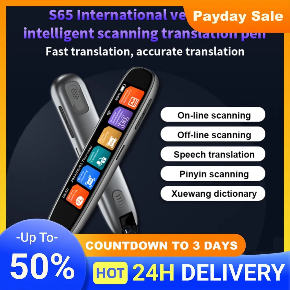 Translation Pen 142 Languages Scan Reader Device Intelligent Scanning Point Reading Smart Voice Translator Device Translator Pen