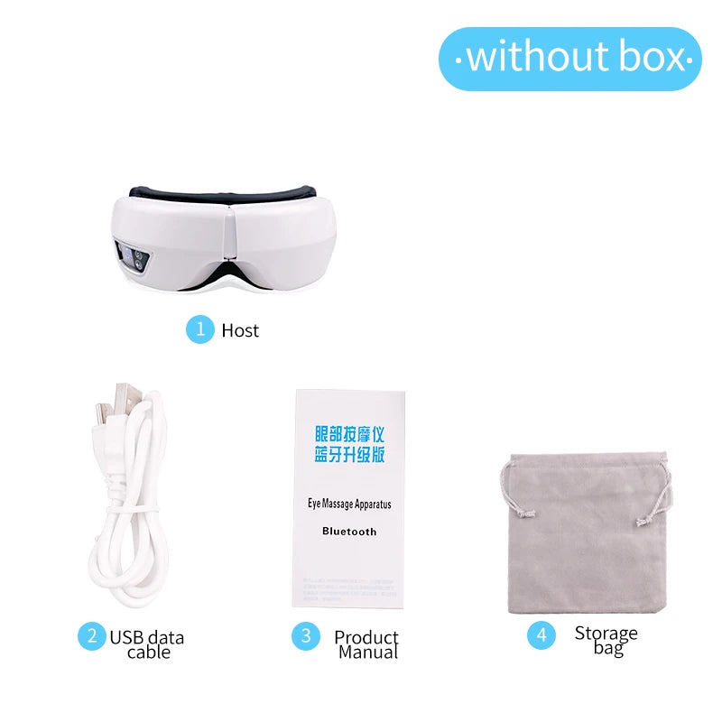Relieves Fatigue Eye Massager Airbag Pressure Kneading Massage Device Relax Eye Improve Sleep 3D Vibration Eye Care Home Use