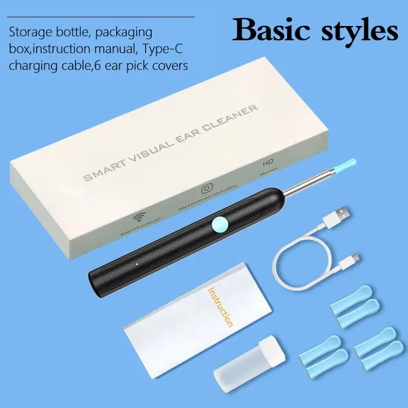 Generation-2,Visual Ear Wax Cleaner Camera Safe Earwax Removal Endoscope Ear Cleaning Tools Ear Care,Black,white styles,Hot sale Innova Techno