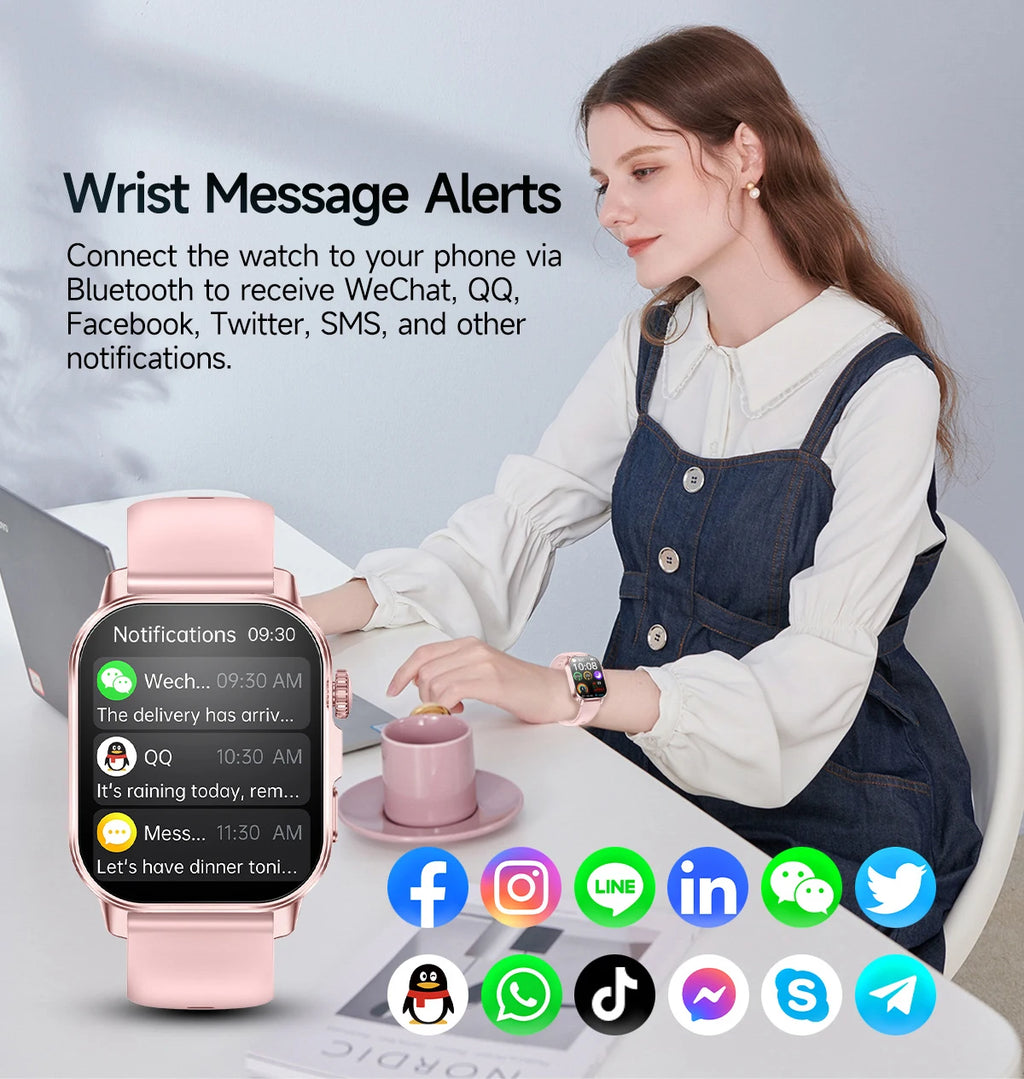 2026 New ECG+PPG Smart Healthy Diagnosis Surveillance Body Analysis Blood Pressure Lipid Uric Acid Health Smart Watches For Men