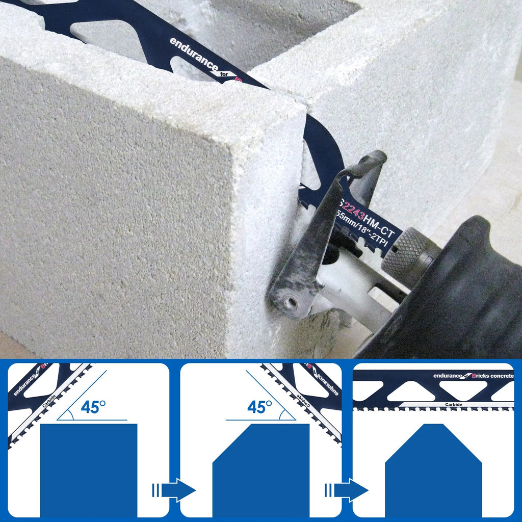 Reciprocating Saw Blade 12/18in Universal Cutting Recip Sabre Saw Blade Alloy Steel Brick Concrete Stone Demolition Cutting Tool Innova Techno