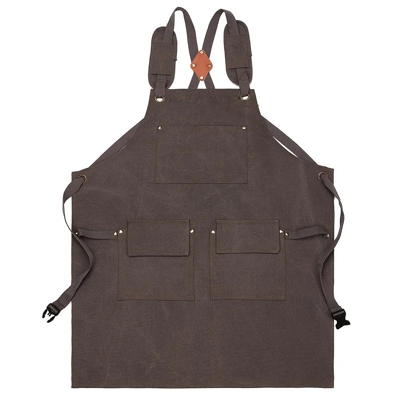 Good Thickened High Quality Cotton Canvas Summer Waterproof Apron Catering Shop Kitchen Home Gardening Commercial Waist Apron Innova Techno