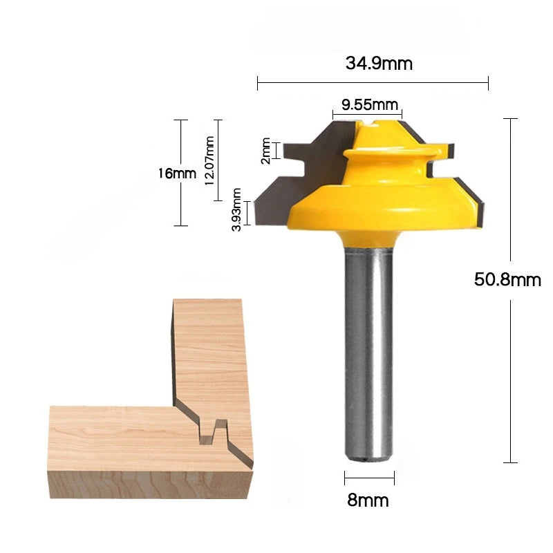 45 degrees CNC Solid Carbide Milling Cutter,woodworking router bit,Floor knife,mortise end mill,cabinet wood tool Innova Techno