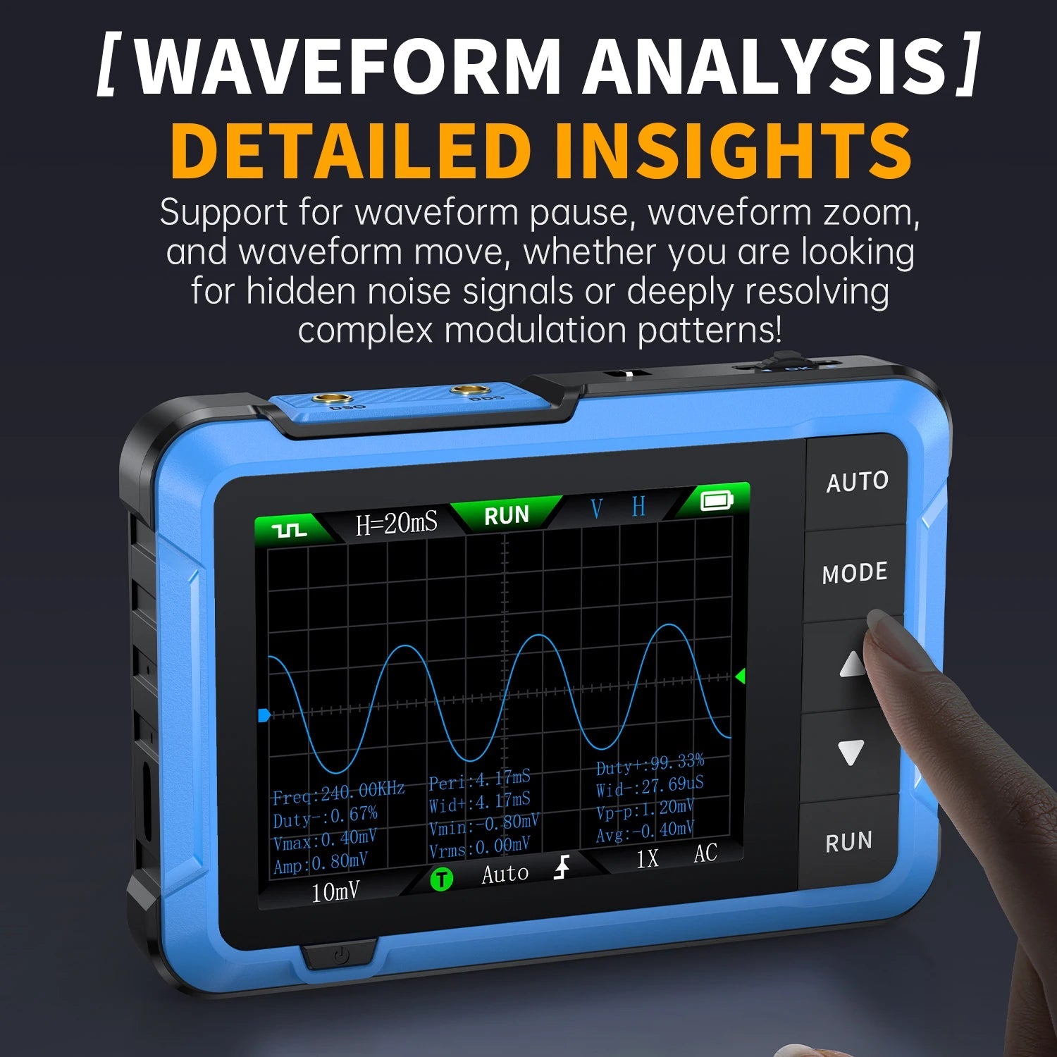 FNIRSI New DSO510 DSO152 DSO153 Mini Handheld Digital 2 IN 1 Oscilloscope Portable 48MS/s 10MHz Bandwidth Electronic Repair Tool Innova Techno