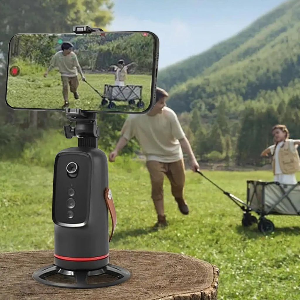 Face Tracking Tripod 360 Degree Rotation Auto Stand Tripod That Follows Your Movement for Live Streaming Selfie Video Recording Innova Techno