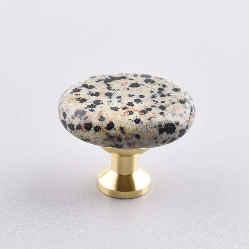 30×25mm Nature Agate Stone Cabinet Drawer Knob Dressing Decorative Box Handle Brass Furniture Door Handle Wardrobe Cabinet Pulls Innova Techno