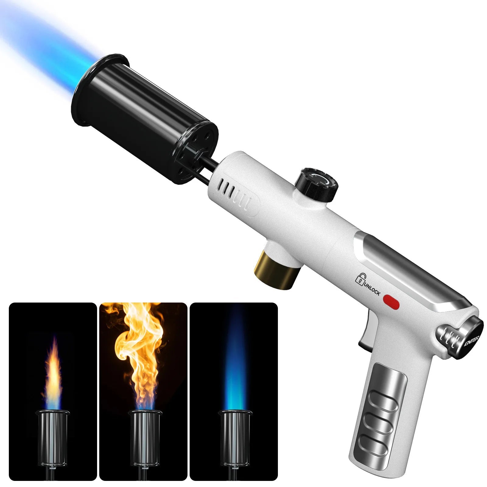 New Metal High Firepower Flamethrower for Outdoor Camping Barbecue Lighter for Outdoor Tools Innova Techno