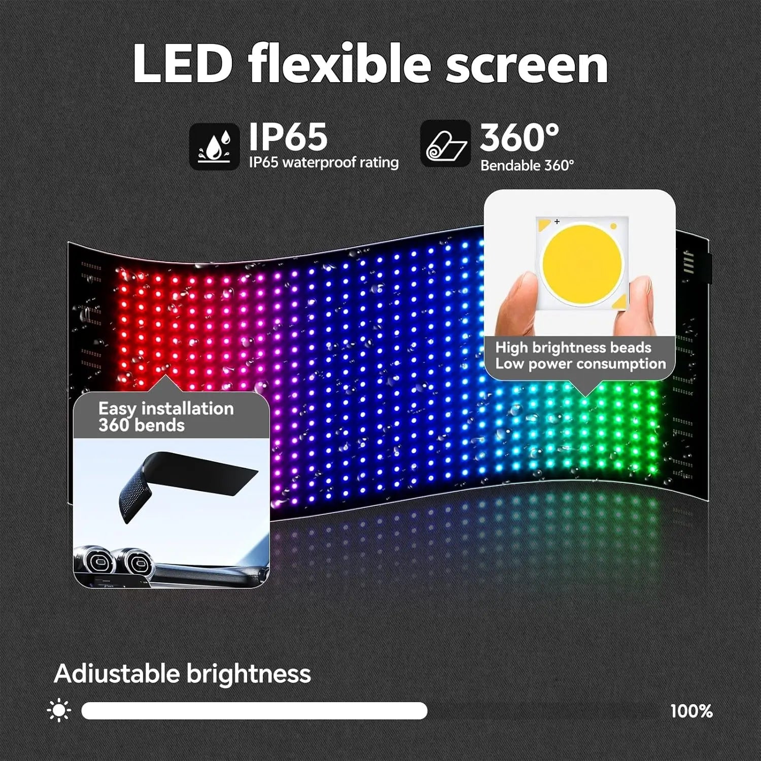 Led Baseball Cap Usb App Control Bluetooth Rechargeable Scrolling Atmosphere Message Board Hop Display Hat Glowing Hat Hip Innova Techno