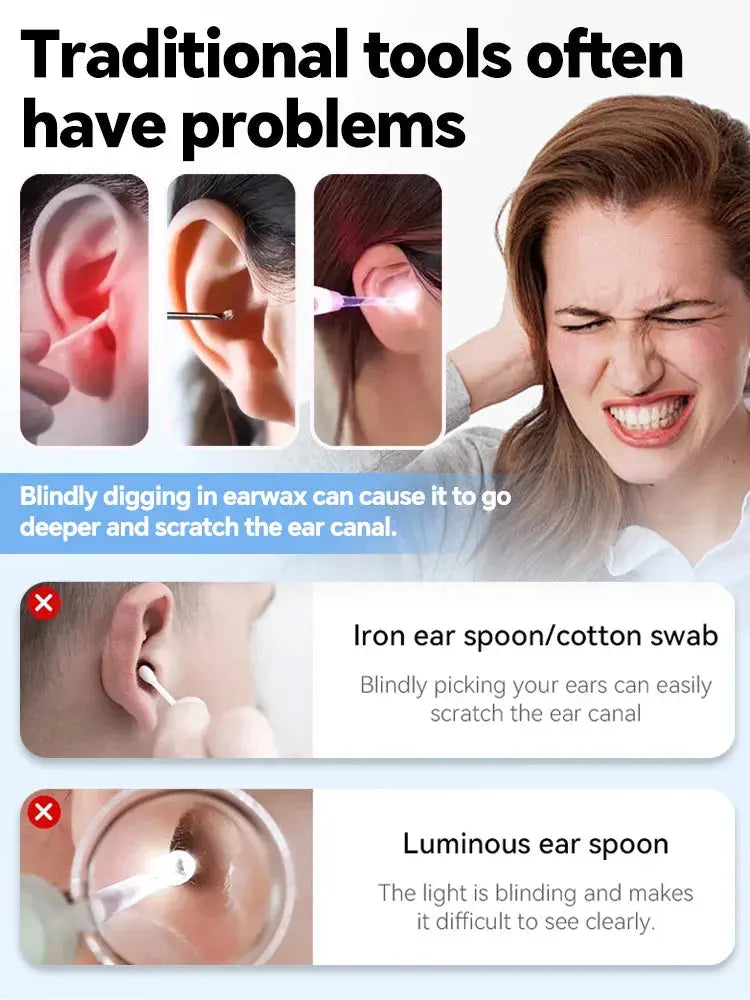 Generation-2,Visual Ear Wax Cleaner Camera Safe Earwax Removal Endoscope Ear Cleaning Tools Ear Care,Black,white styles,Hot sale Innova Techno