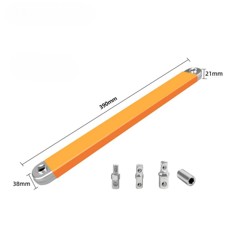 Compact Offset Extension Wrench 4 Adapter Dual Purpose Impact Socket Ratchet for Automotive Hand Tool Innova Techno