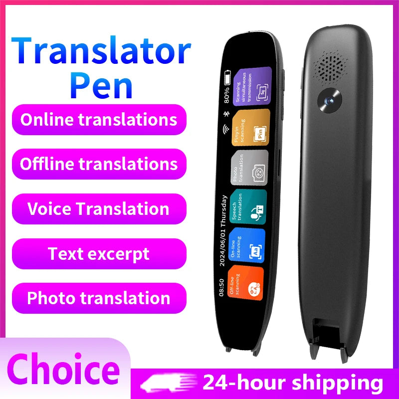 Scan Translation Pen - 142 Languages Smart Dyslexia Assistive Tool, Speech/Scan-to-Text Reading Pen  (10 Offline Languages)