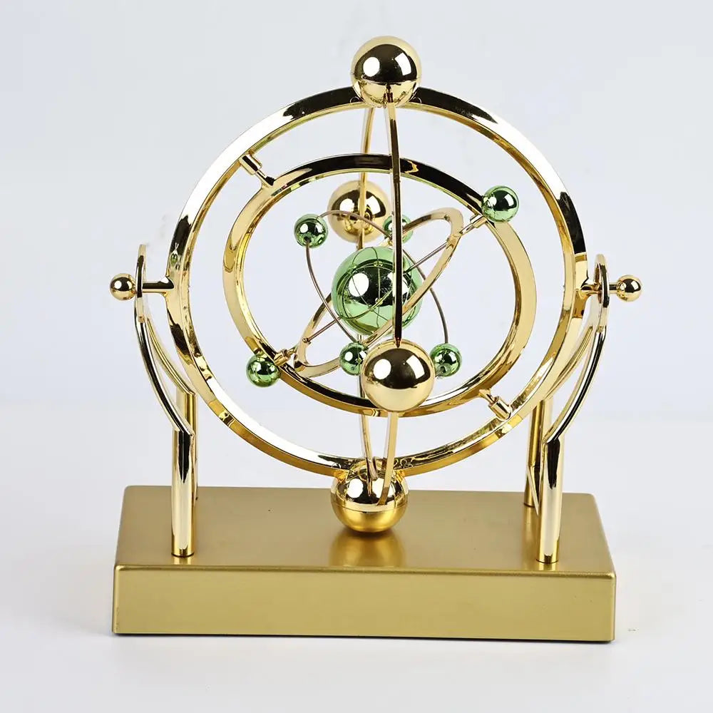 Celestial Orbit Pendulum Perpetual Motion Machine, Kinetic Art Desk Decor, Astronomy Model for Home Office, Rotating Sculpture Innova Techno