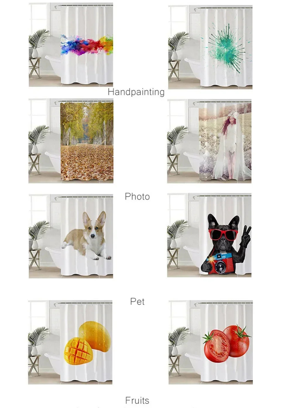 Golden Floral Swan Printed Shower Curtain Set Waterproof Bathroom Partition Curtain with Hooks, Bath Accessories Aesthetic Decor