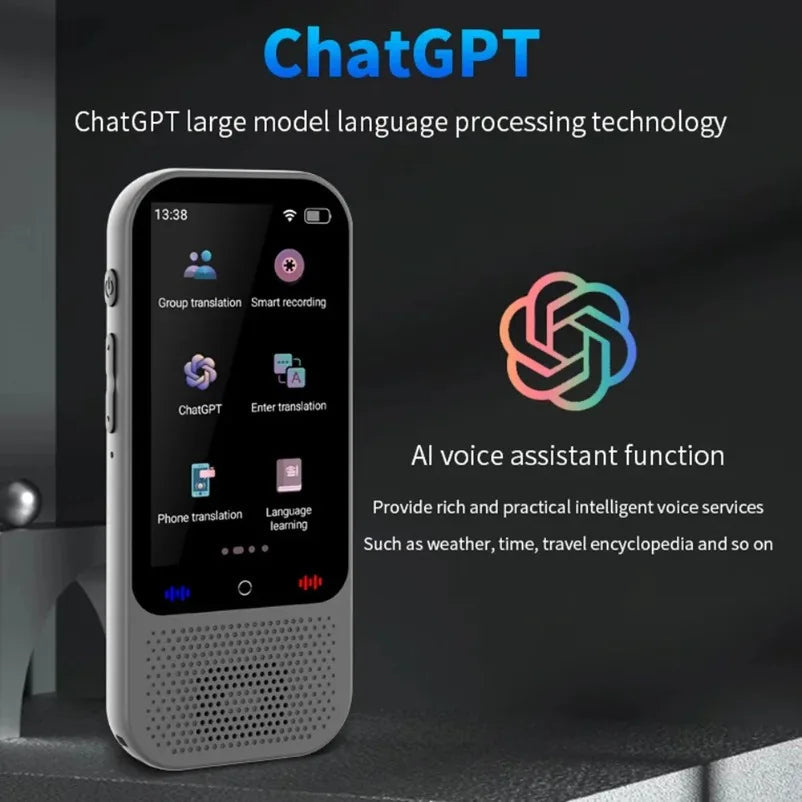 S80 Pro 138 Language Intelligent Translation Machine Intelligent Recording 19 Offline Real-time Chat GPT AI Voice Photo Translat Innova Techno