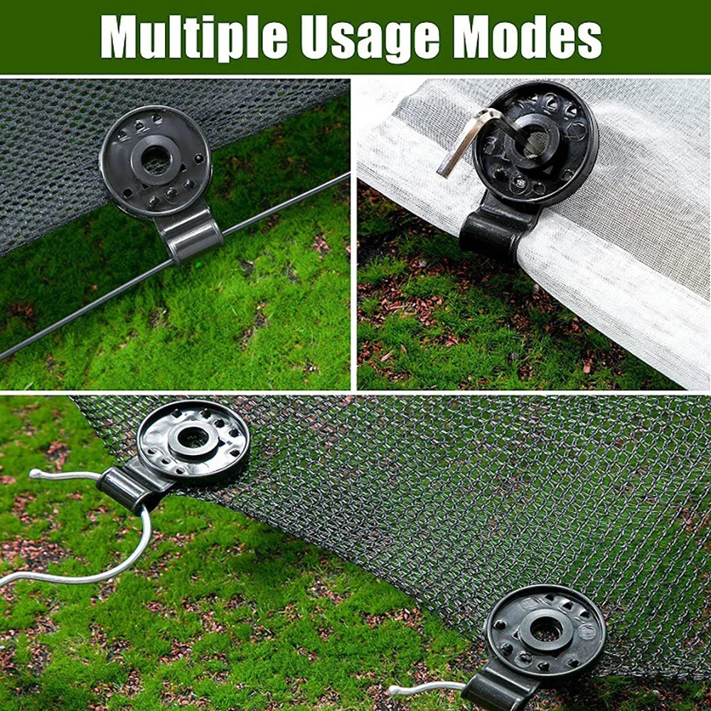 30-300pcs Shade Cloth Clips Heavy Duty Lock Grip Greenhouse Film Clip Hang Expand Instant Grommet Sunshade Net Fix Clips Tool Innova Techno