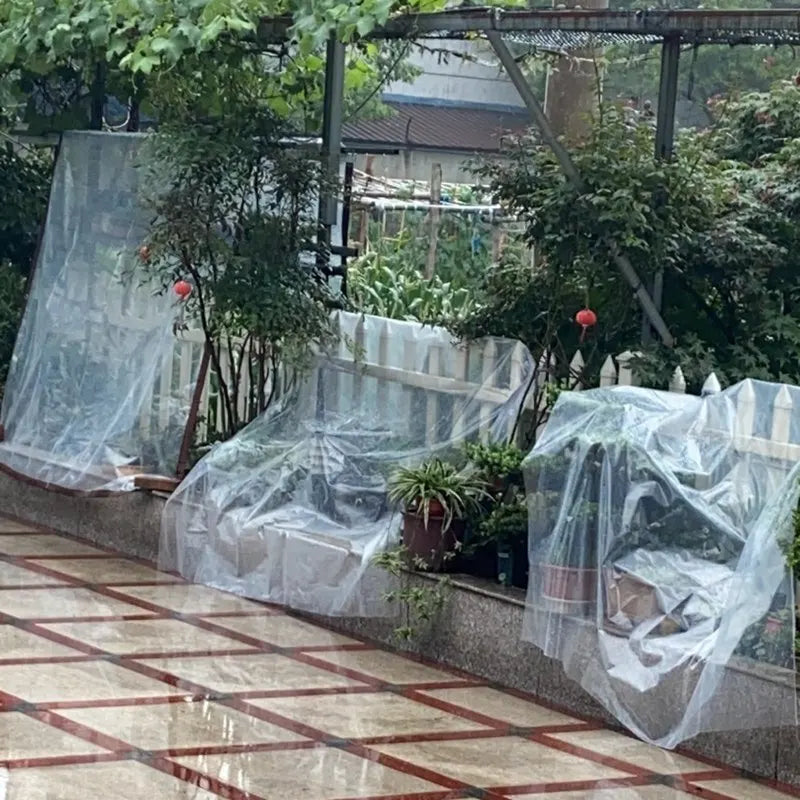 Transparent Plastic Rainproof Film Outdoor Waterproof Tarpaulin Terrace Succulent Plant Insulation Tent Balcony Awning Tarpaulin Innova Techno