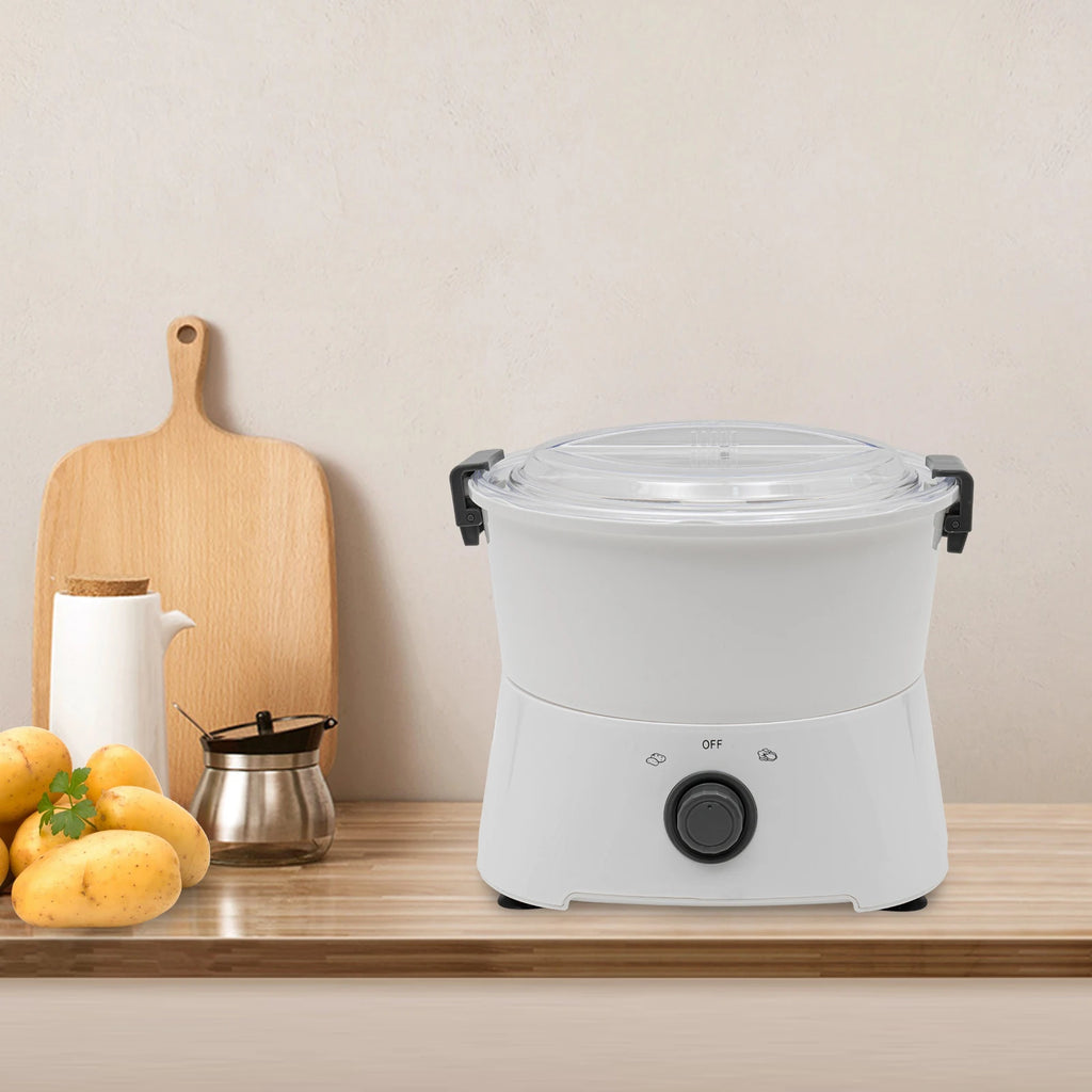 Electric Potato Peeler One‑button Automatic Spinner Peeler 85W Pure Copper Motor Multi‑Function for Home Kitchen Restaurant Use