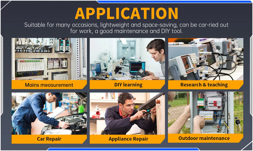 FNIRSI New DSO510 DSO152 DSO153 Mini Handheld Digital 2 IN 1 Oscilloscope Portable 48MS/s 10MHz Bandwidth Electronic Repair Tool Innova Techno