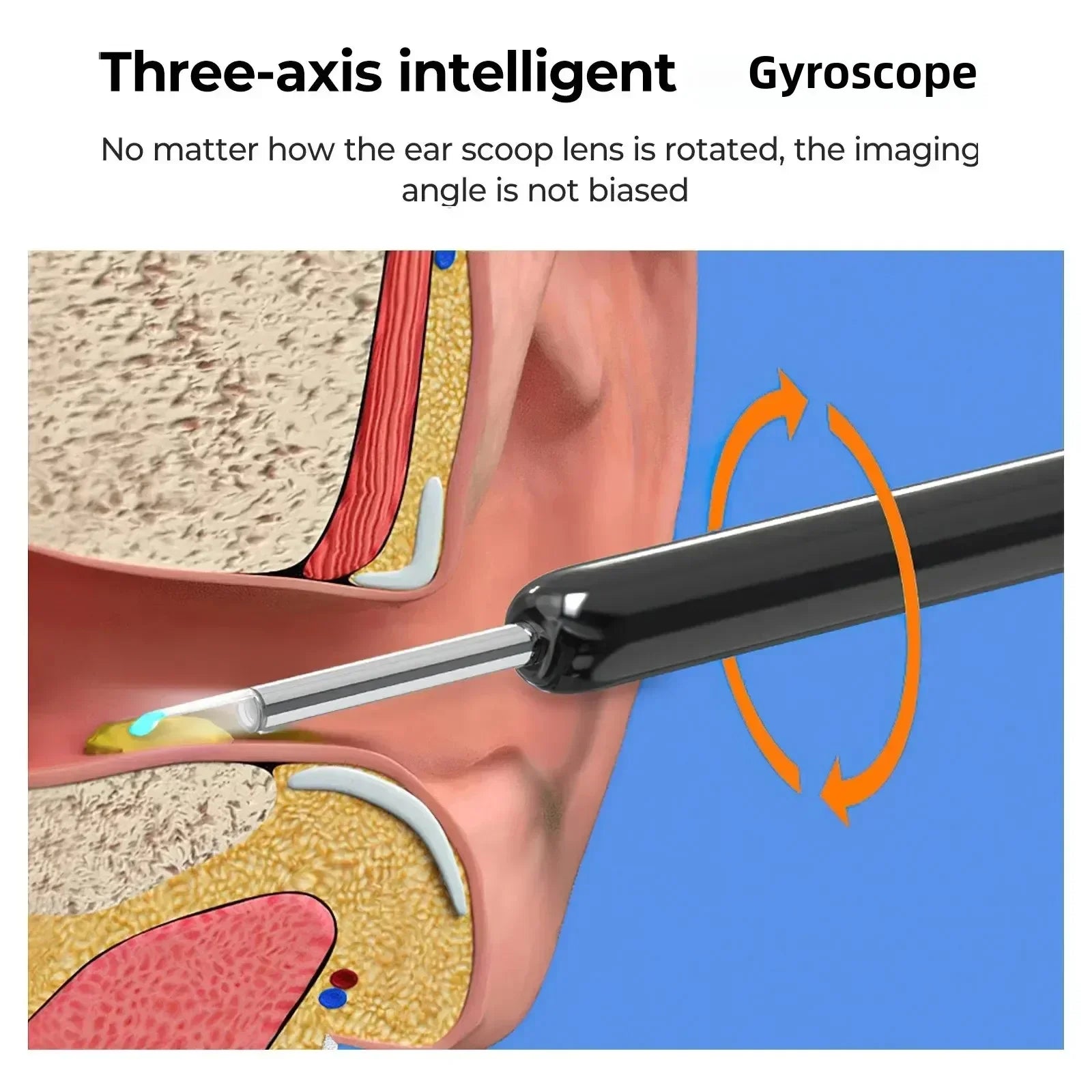 Wireless Smart Visual Ear Cleaner 800W Ear Stick Otoscope  Ear Wax Removal Tool Ear pick Camera Ear Endoscope for iOS Android Innova Techno