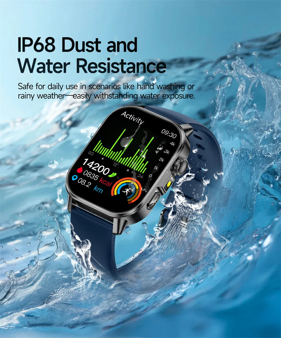2026 New Model Uric Acid & Lipid Health Analysis Smart Watch Men ECG+PPG Bluetooth Call 2.01-inch Flashlight Smartwatch Women Innova Techno