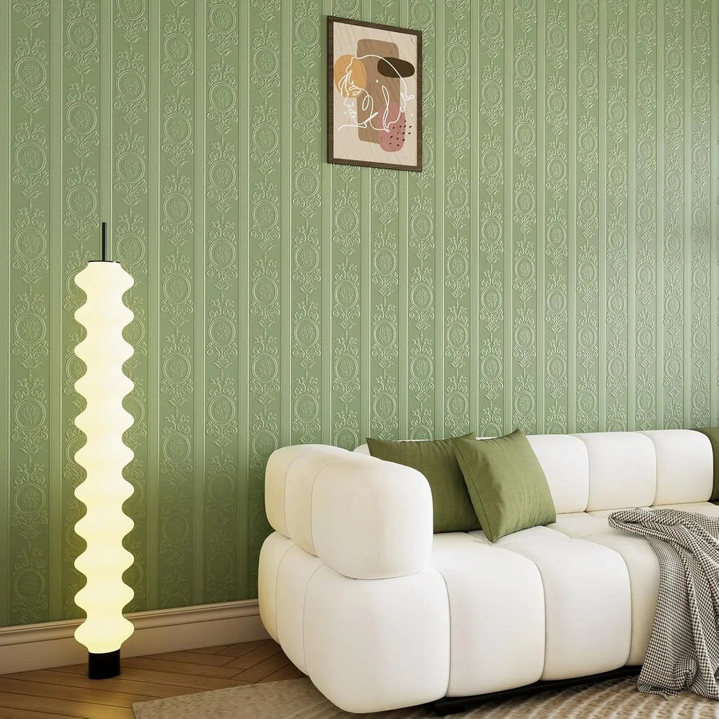 3D White Embossed Peel and Stick Wallpaper Damask Textured Self Adhesive Wallpaper Modern Floral Removable Contact Paper Innova Techno