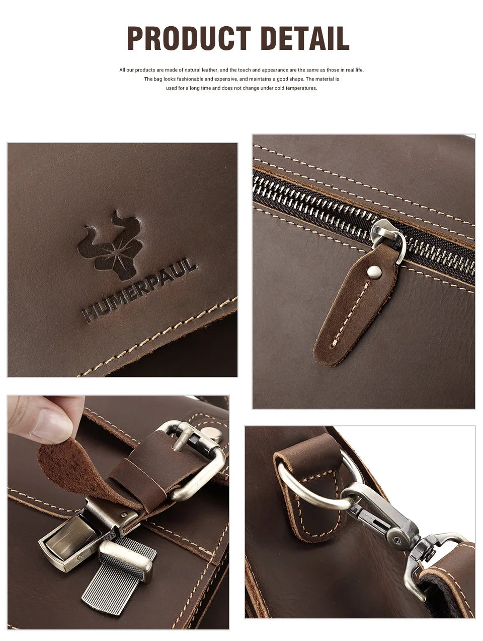 Crazy Horse Leather Men Messenger Bag Business Laptop Briefcase Casual Male Work Tote Bags for Ipad Large Capacity Travel Bag Innova Techno
