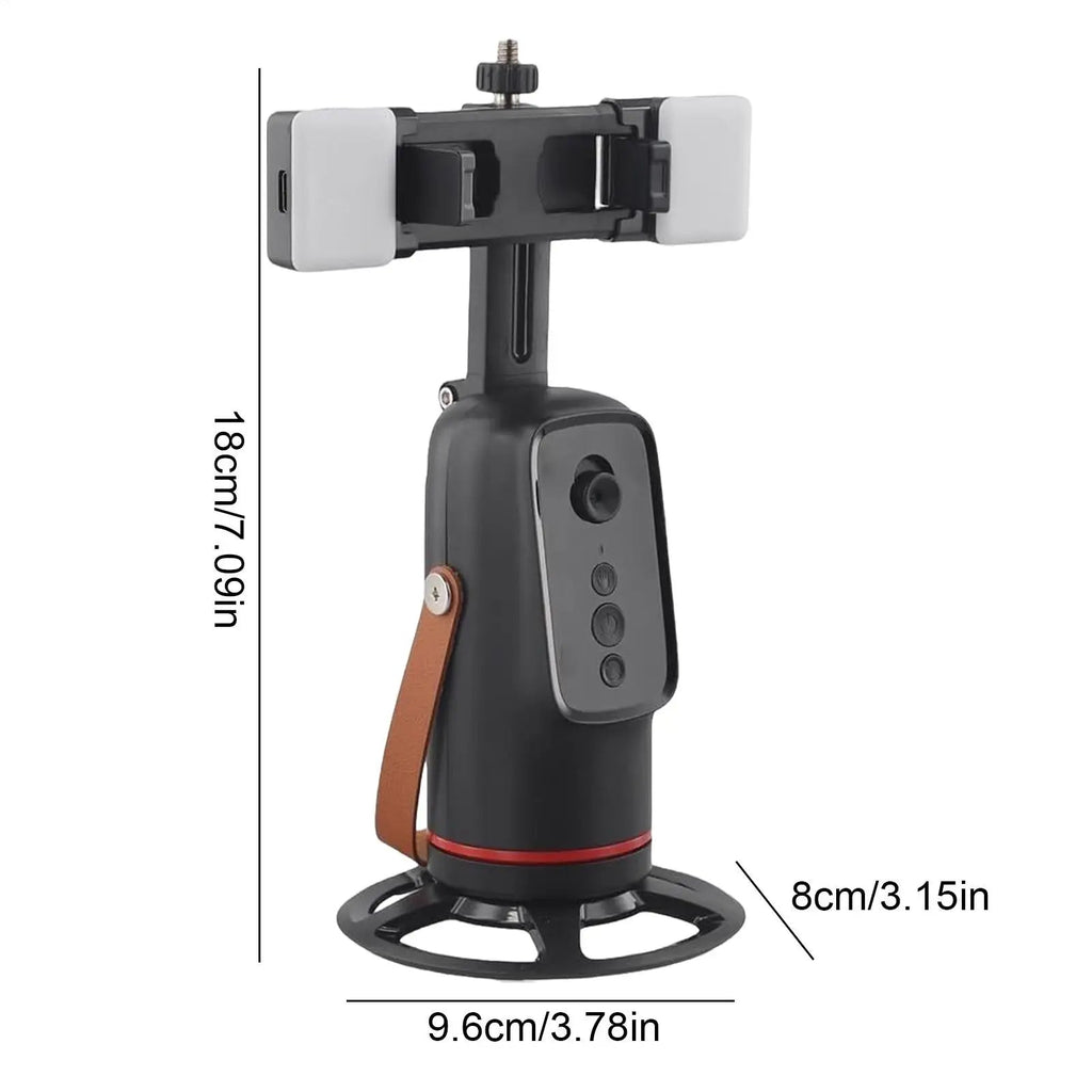 Face Tracking Tripod 360 Degree Rotation Auto Stand Tripod That Follows Your Movement for Live Streaming Selfie Video Recording Innova Techno
