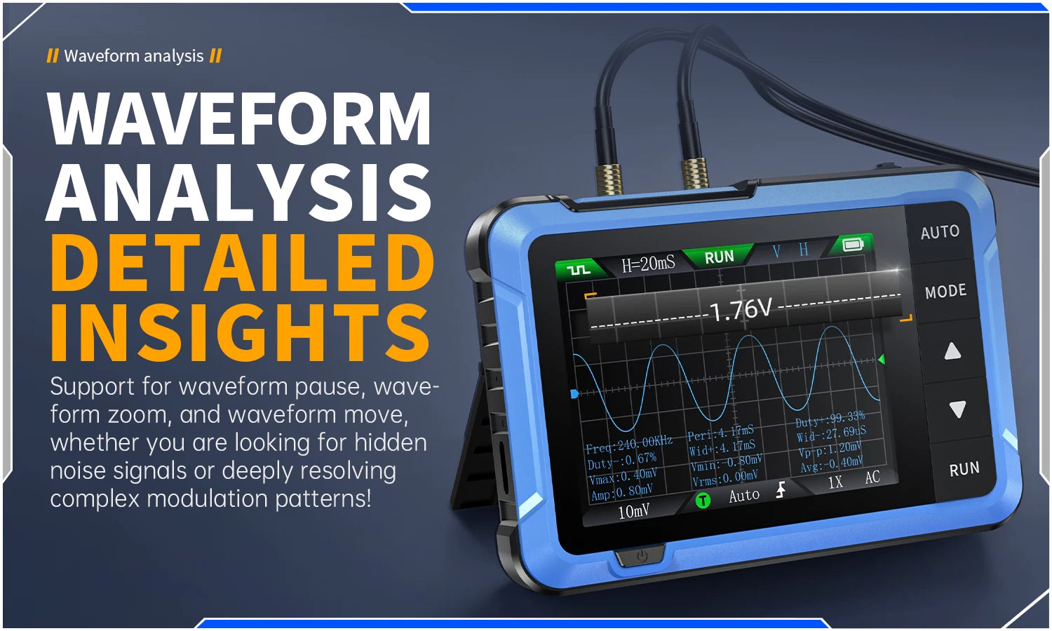 FNIRSI New DSO510 DSO152 DSO153 Mini Handheld Digital 2 IN 1 Oscilloscope Portable 48MS/s 10MHz Bandwidth Electronic Repair Tool Innova Techno