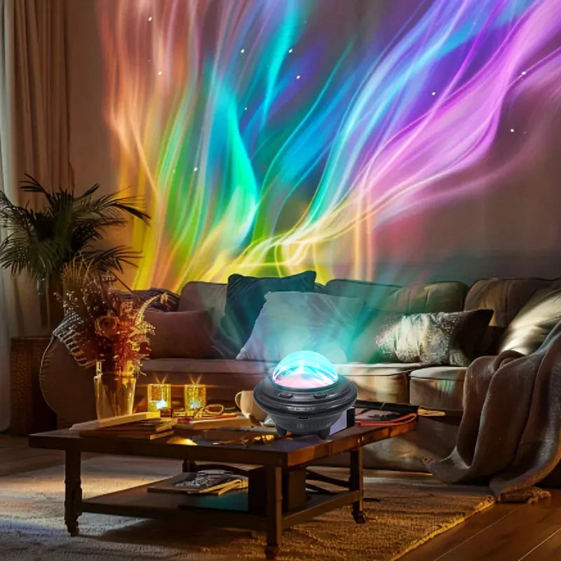 Starlight Projector Night Light Aurora Colorful Light Home Bedroom Decoration Starlight Christmas Light Children's Gift USB line Innova Techno