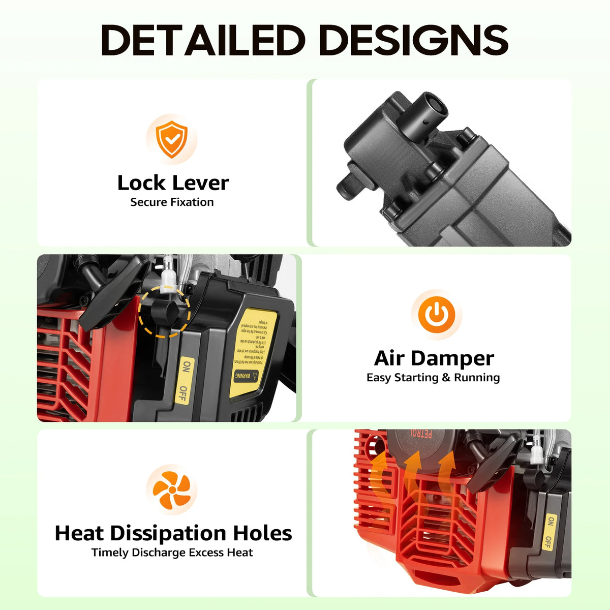 52cc Gas Powered Portable Garden Tree Digger 1900W 2-Stroke Tree Digging Machine Tree Excavator for Digging Root Cutting