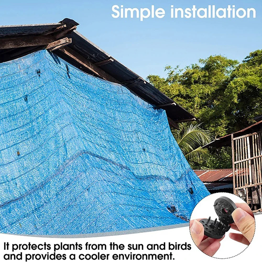 30-300pcs Shade Cloth Clips Heavy Duty Lock Grip Greenhouse Film Clip Hang Expand Instant Grommet Sunshade Net Fix Clips Tool Innova Techno