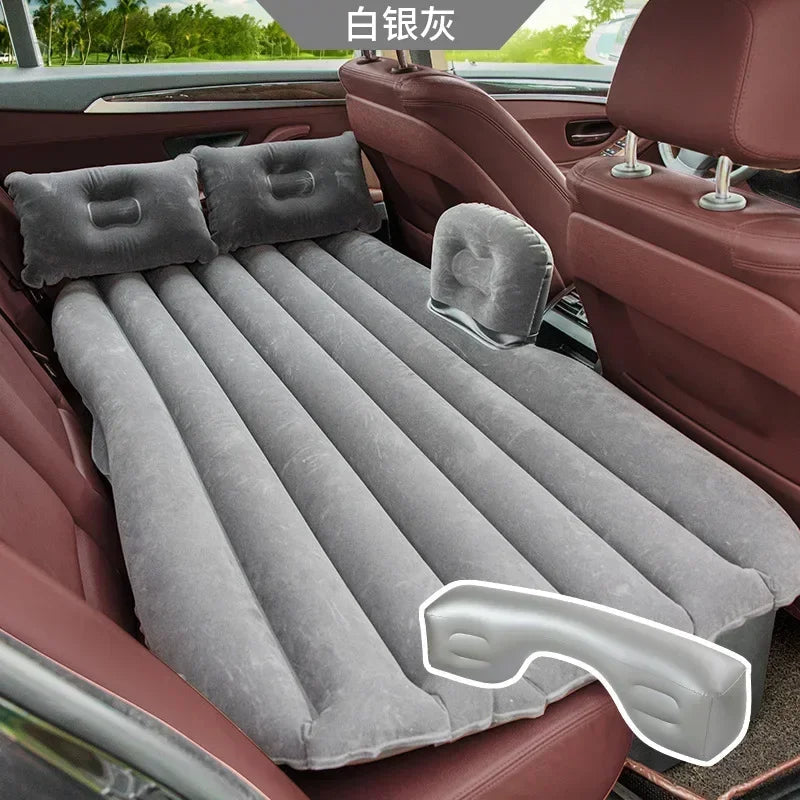 Car Travel Bed Automatic Air Mattress Sleeping Pad Inflatable BackSeat Bed Outdoor Cushions Camping Sofa Bed Accessories for Car Innova Techno