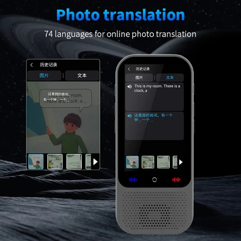 S80 Pro 138 Language Intelligent Translation Machine Intelligent Recording 19 Offline Real-time Chat GPT AI Voice Photo Translat Innova Techno