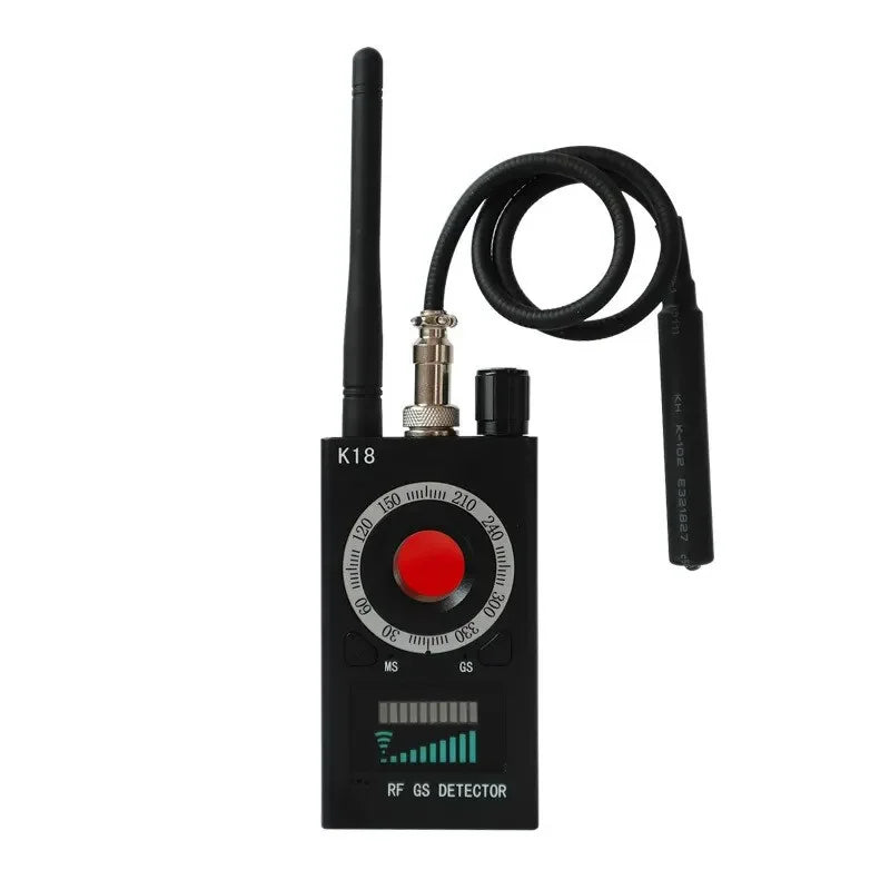 New K18 Multi-function Anti-Candid Cam Wireless Lens Device Finder 1MHz-6.5GHz GSM Audio Bug Finder GPS Signal RF Tracker Detect Innova Techno